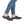 Load image into Gallery viewer, Person wearing blue jeans and dark slip-on shoes on a white background
