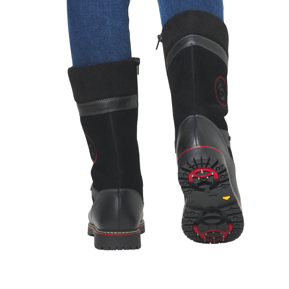 Tall Black Flip Grip Boot | D9380-02 – Kennell's Shoes