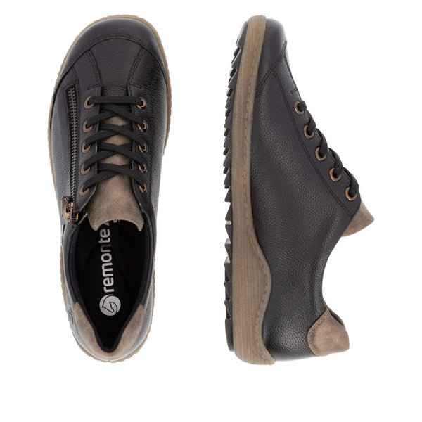 Lace and Zipper Sneaker | R1402-08