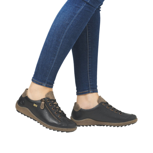 Lace and Zipper Sneaker | R1402-08