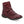 Load image into Gallery viewer, Maroon ankle boot with button details on a white background
